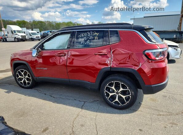 3C4NJDCNXST522349 2025 JEEP COMPASS Red Rear left