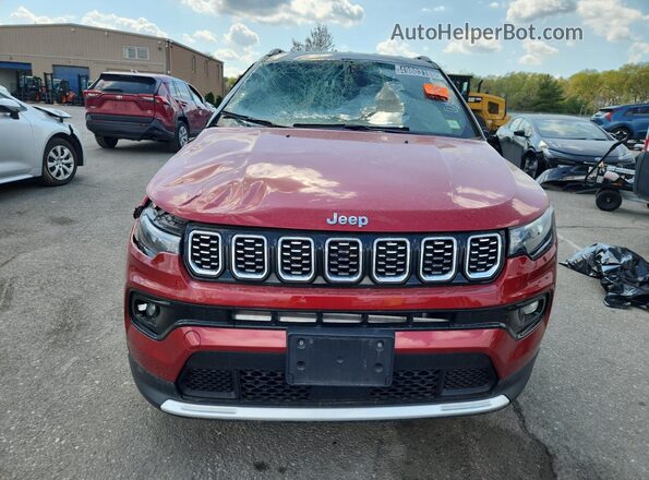 3C4NJDCNXST522349 2025 JEEP COMPASS Red 360 interior view