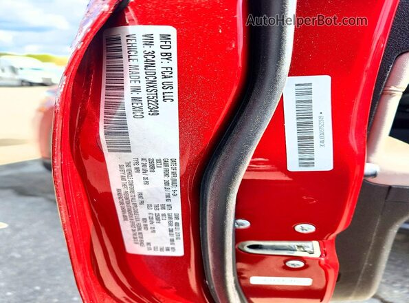 3C4NJDCNXST522349 2025 JEEP COMPASS Red VIN sticker view