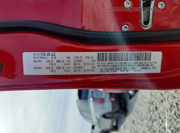 3C4NJDDB4KT595172 2019 JEEP COMPASS Red 
