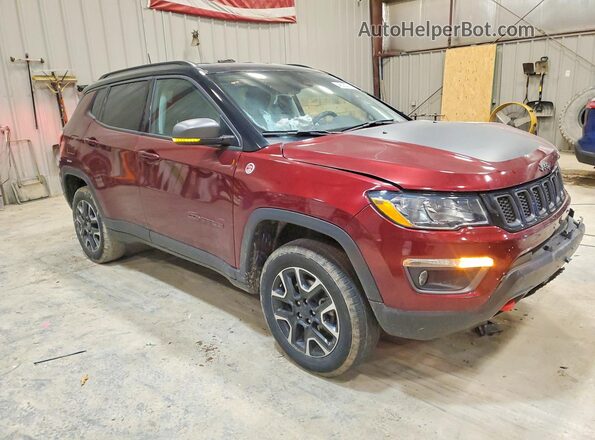 3C4NJDDB4MT506476 2021 JEEP COMPASS Burgundy წინა მარჯვენა