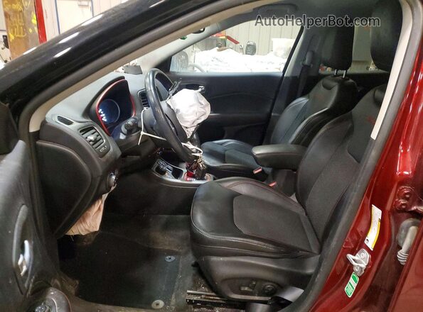 3C4NJDDB4MT506476 2021 JEEP COMPASS Burgundy წინა სალონის ხედი