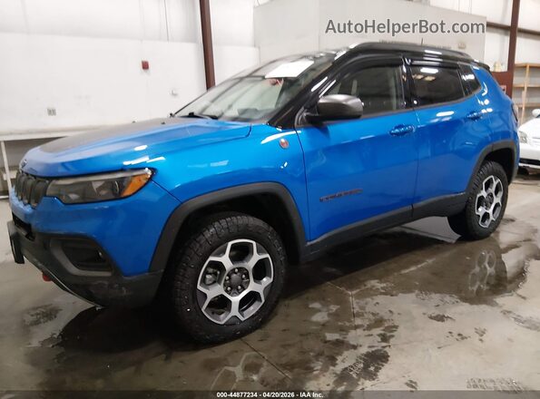 3C4NJDDB7NT105232 2022 JEEP COMPASS Синий Передняя левая четверть
