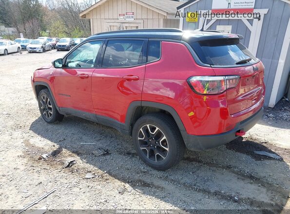 3C4NJDDB8KT772130 2019 JEEP COMPASS Red Rear left