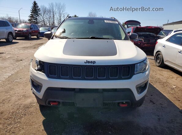 3C4NJDDBXJT346003 2018 JEEP COMPASS White წინა ხედი