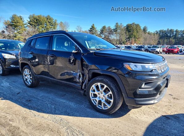 3C4NJDFBXNT181248 2022 JEEP COMPASS Black Delantero derecho