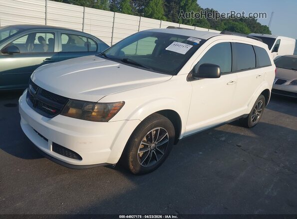 3C4PDCAB1JT253773 2018 DODGE JOURNEY White წინა მარცხენა ხედი სამი მეოთხედიდან