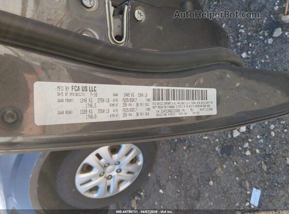 3C4PDCAB6GT233608 2016 DODGE JOURNEY Gray 
