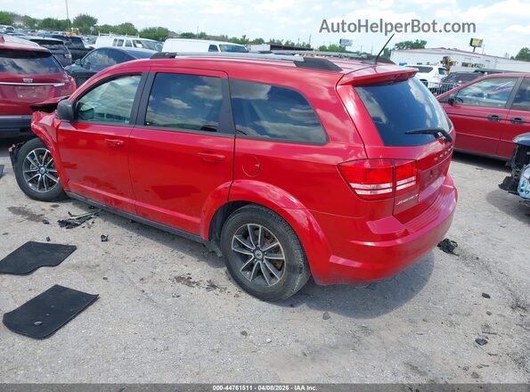 3C4PDCAB6JT352895 2018 DODGE JOURNEY Red უკანა მარცხენა