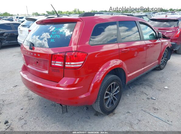 3C4PDCAB6JT352895 2018 DODGE JOURNEY Red უკანა მარჯვენა