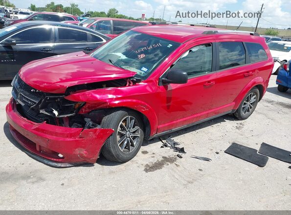 3C4PDCAB6JT352895 2018 DODGE JOURNEY Red წინა მარცხენა ხედი სამი მეოთხედიდან