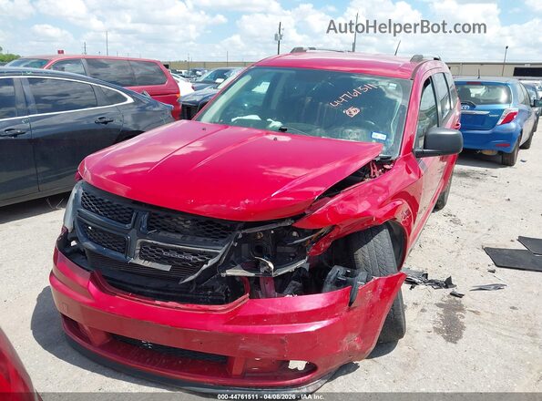 3C4PDCAB6JT352895 2018 DODGE JOURNEY Red წინა პანელის ხედი