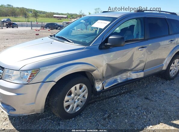 3C4PDCAB6JT521376 2018 DODGE JOURNEY Silver Widok z przodu