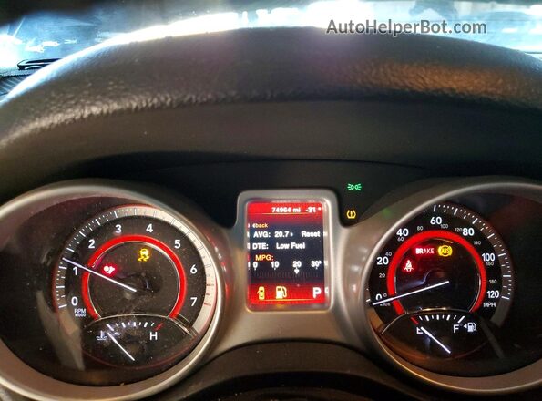 3C4PDCAB7LT242263 2020 DODGE JOURNEY Gray Սարքավորումների վահանակի տեսք