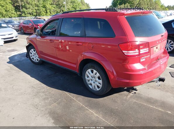 3C4PDCAB8HT545060 2017 DODGE JOURNEY Красный Задняя левая четверть