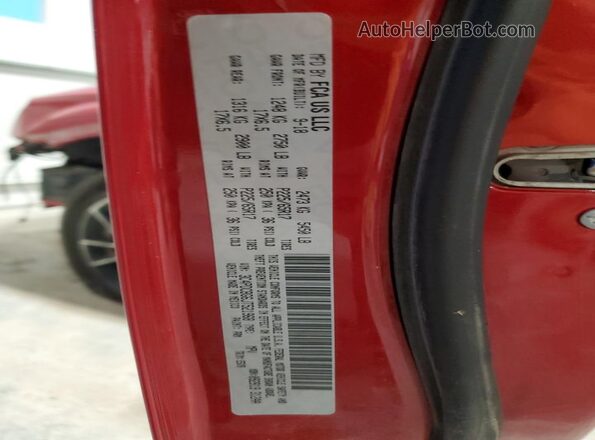 3C4PDCBG6JT521968 2018 DODGE JOURNEY Red VIN sticker view