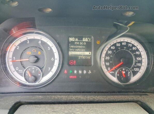 3C6JR6DG7NG427187 2022 RAM 1500 White Вид щитка приладів