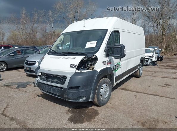3C6LRVDG7ME579032 2021 RAM PROMASTER 2500 White წინა მარცხენა ხედი სამი მეოთხედიდან
