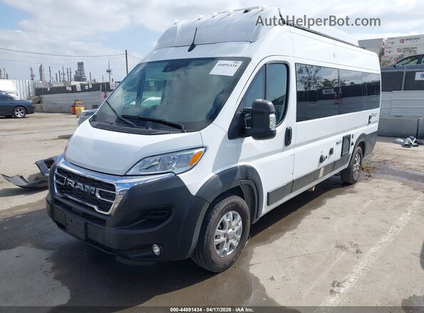 3C6MRVUG0PE526584 2023 RAM PROMASTER 3500 White წინა მარცხენა ხედი სამი მეოთხედიდან