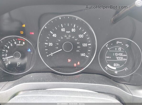 3CZRU5H59HM714298 2017 HONDA HR-V White Вид задніх сидінь