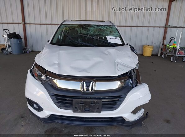 3CZRU5H5XMM712201 2021 HONDA HR-V White Widok wnętrza z tyłu
