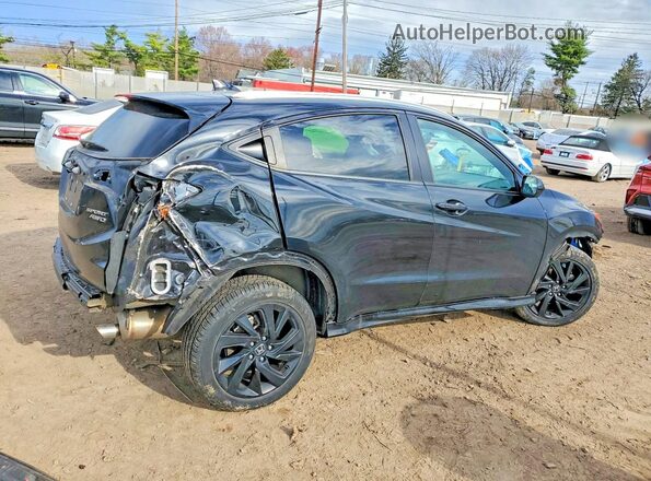 3CZRU6H10MM725591 2021 HONDA HR-V Black Հետևի աջ