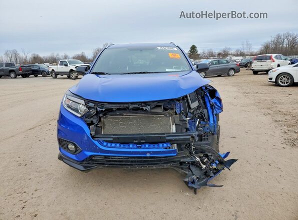 3CZRU6H15MM746243 2021 HONDA HR-V Blue წინა ხედი