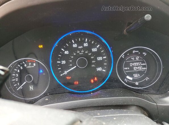 3CZRU6H15MM746243 2021 HONDA HR-V Blue ხელსაწყოთა პანელის ხედი