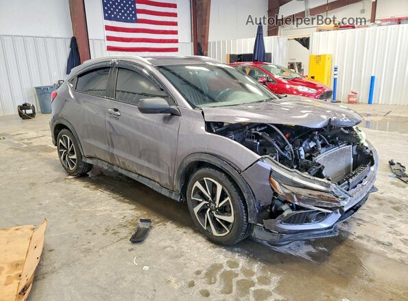 3CZRU6H17KG701073 2019 HONDA HR-V Серый Передняя правая четверть