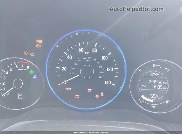 3CZRU6H5XJM727962 2018 HONDA HR-V Black Вид задніх сидінь