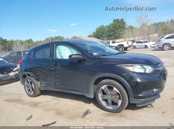 3CZRU6H5XJM727962 2018 HONDA HR-V Black Вид задньої частини салону