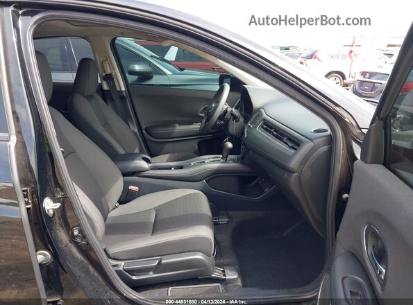 3CZRU6H5XLM711652 2020 HONDA HR-V Black Widok wnętrza z przodu