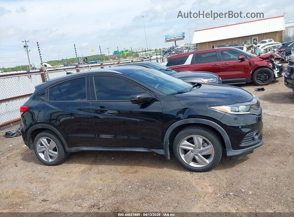 3CZRU6H5XLM711652 2020 HONDA HR-V Black Widok wnętrza z tyłu