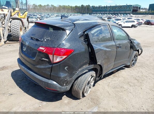 3CZRU6H72HM725974 2017 HONDA HR-V Черный Задняя правая четверть