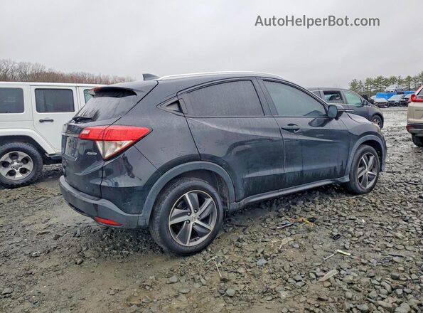 3CZRU6H72MM729596 2021 HONDA HR-V Black უკანა მარჯვენა