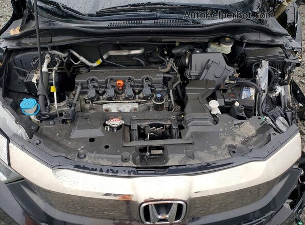 3CZRU6H72MM729596 2021 HONDA HR-V Black უკანა სალონის ხედი