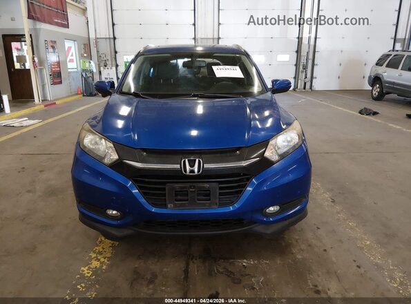 3CZRU6H76JM721531 2018 HONDA HR-V Blue Вид щитка приладів