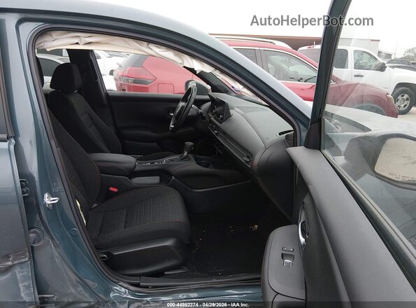 3CZRZ1H58SM709045 2025 HONDA HR-V Turquoise Front interior view