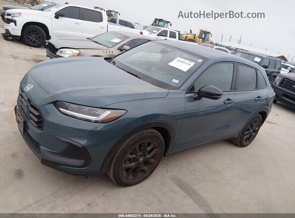 3CZRZ1H58SM709045 2025 HONDA HR-V Turquoise 360 interior view