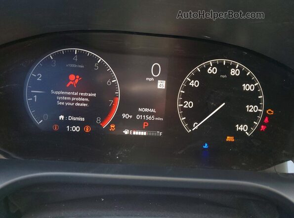 3CZRZ1H71SM725816 2025 HONDA HR-V Gray Instrument cluster view