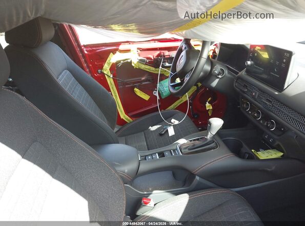 3CZRZ2H55TM719541 2026 HONDA HR-V Red Front interior view