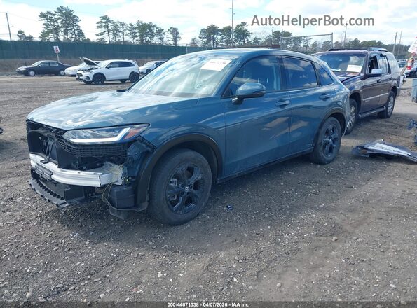 3CZRZ2H70SM748980 2025 HONDA HR-V Blue წინა მარცხენა ხედი სამი მეოთხედიდან