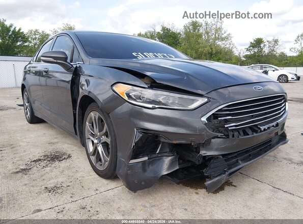 3FA6P0CD1LR133736 2020 FORD FUSION Gray წინა ხედი