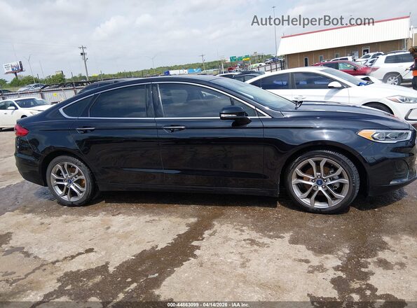 3FA6P0CD3KR113731 2019 FORD FUSION Черный Вид задней части салона