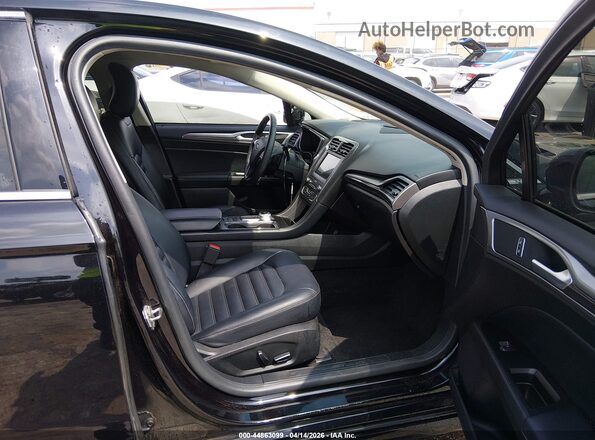 3FA6P0CD3KR113731 2019 FORD FUSION Черный Вид салона спереди