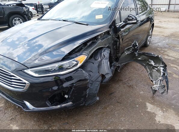 3FA6P0CD3KR113731 2019 FORD FUSION Черный Вид спереди