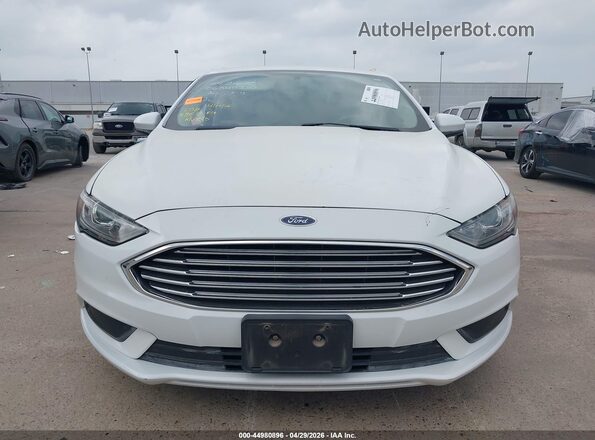 3FA6P0HD1JR231591 2018 FORD FUSION White Instrument cluster view