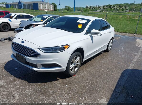 3FA6P0HD3JR149359 2018 FORD FUSION White Передня ліва чверть