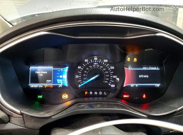 3FA6P0HD3LR247262 2020 FORD FUSION Silver Vista del cuadro de instrumentos