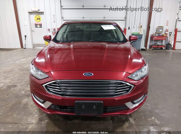 3FA6P0HD4JR145157 2018 FORD FUSION Red Вид щитка приладів